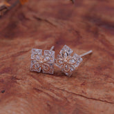 Twin Quad Stud Earrings